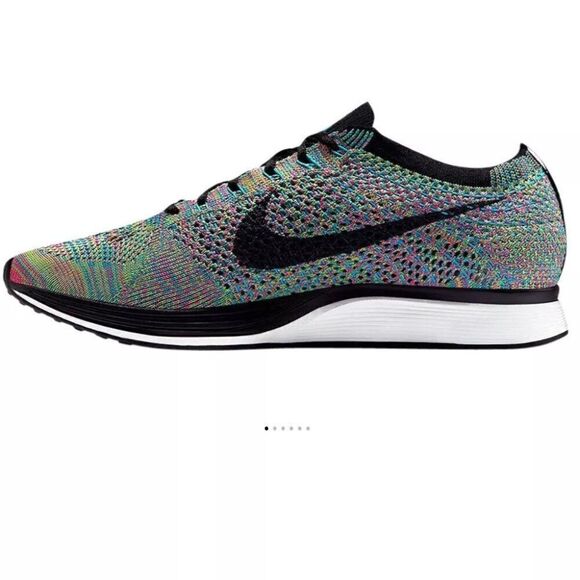 New Nike Flyknit Racer Rainbow Colorway Mens 6.5 US Womens 8 US 39 EUR 2015 - Picture 3 of 8